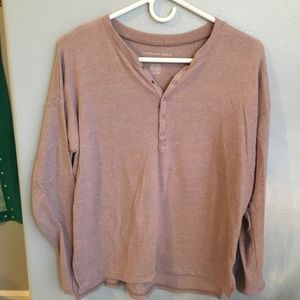 American Eagle Cozy Long Sleeve Top